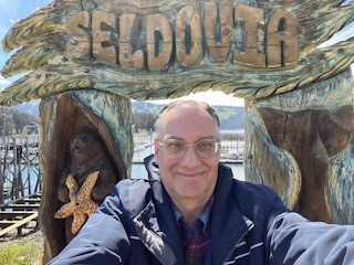 LRA 2 Leonard in front of Seldovia sign